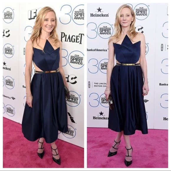 Vintage Y2K Peggy Hartanto Geometric Illusion Red Carpet Formal Cocktail Dress - Picture 3 of 9